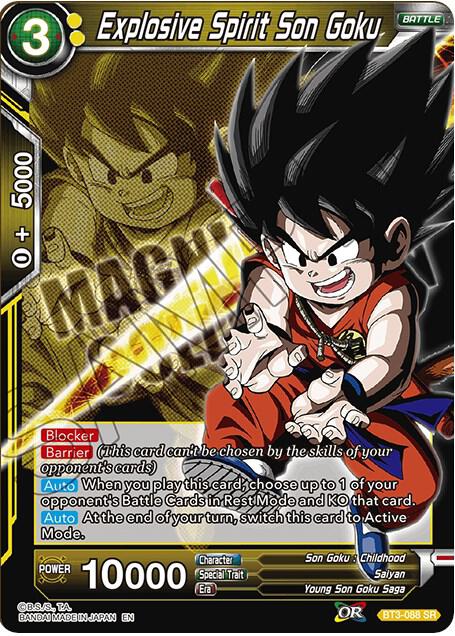 Explosive Spirit Son Goku BT3-088 Super Rare