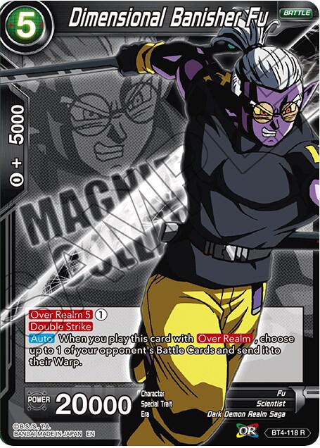 Dimensional Banisher Fu BT4-118 Rare