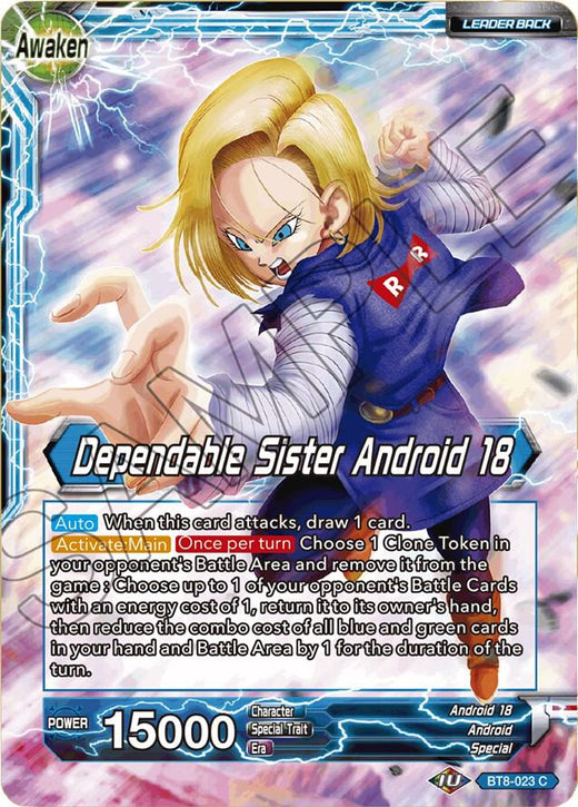 Android 18 // Dependable Sister Android 18 BT8-023 Common
