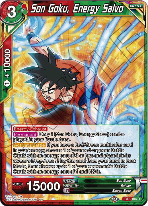 Son Goku, Energy Salvo BT8-106 Rare