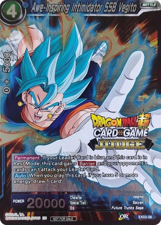 Awe-Inspiring Intimidator SSB Vegito EX03-08 Promo