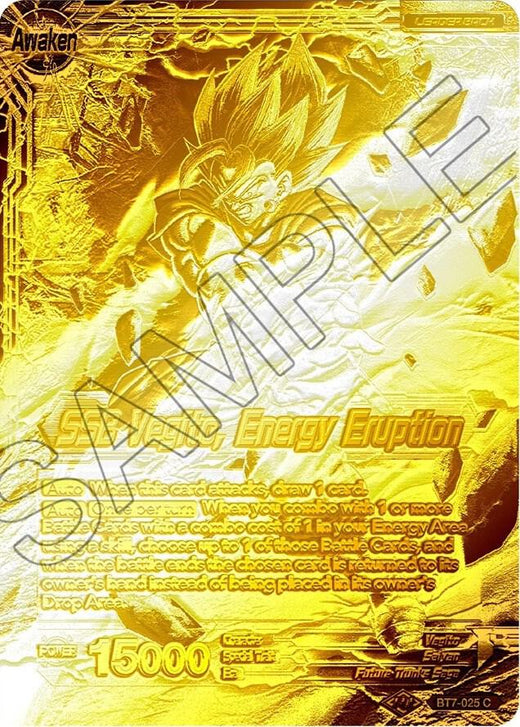 Son Goku & Vegeta // SSB Vegito, Energy Eruption (Championship Final 2019) (Gold Metal Foil) BT7-025_PR Promo