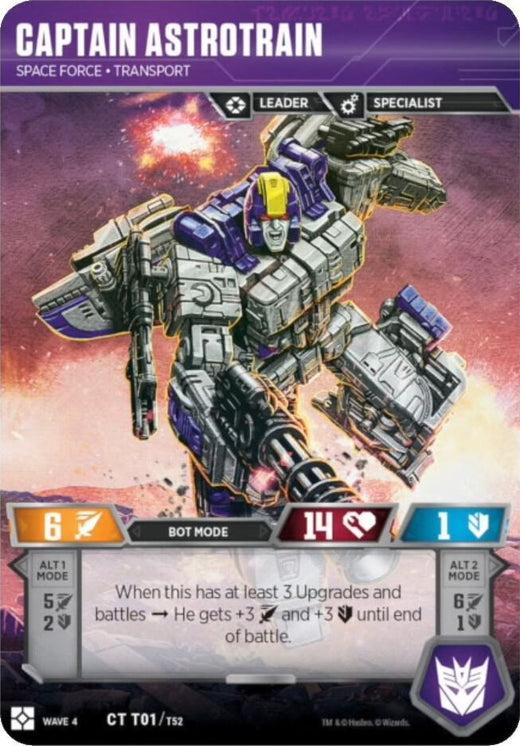 Capitán Astrotrain - Espacio para T01 Común