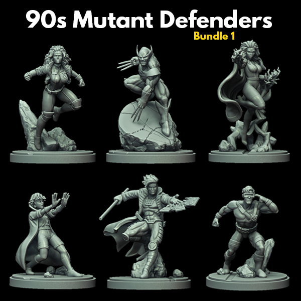 C27 Minis & Terrain August 2021 Release: Ultimate X-Men Collection – Cyclops, Gambit, Jubilee, Rogue, Storm, Wolverine