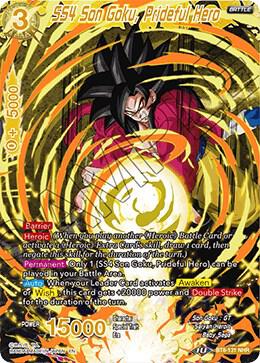 SS4 Son Goku, Prideful Hero BT8-131 Noble Hero Rare