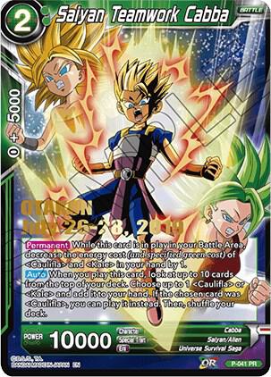 Saiyan Teamwork Cabba (OTAKON 2019) P-041 Promo