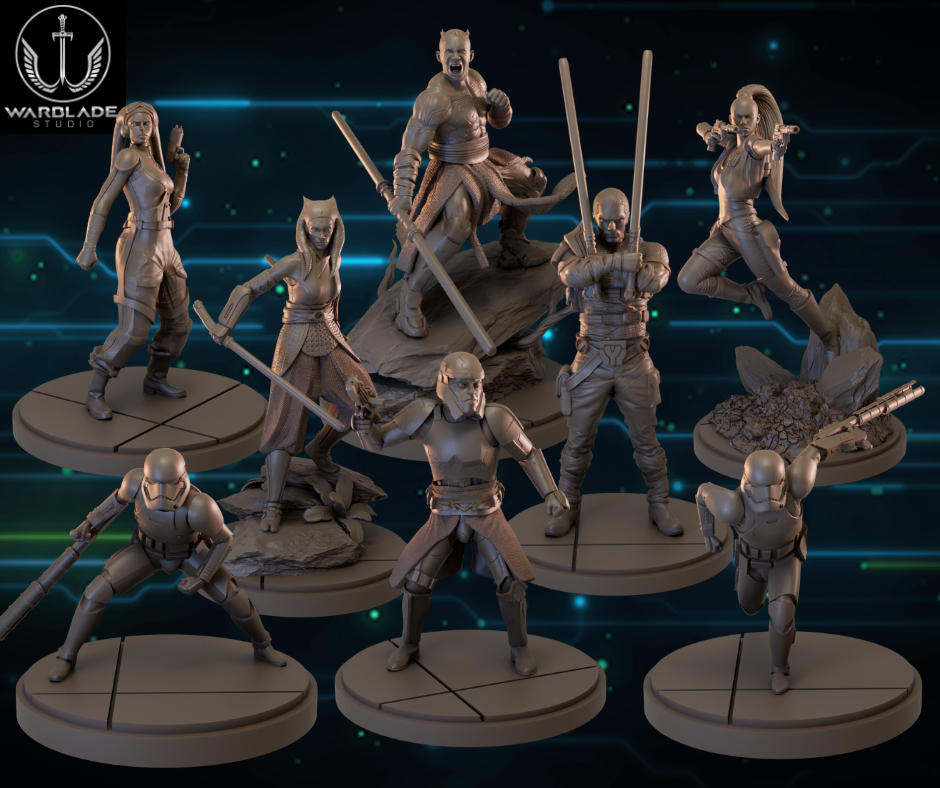 Warblade Studios Star Wars Shatterpoint Proxies | 40mm Miniature | 2023.10