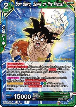 Son Goku, Spirit of the Planet BT8-118_PR Rare