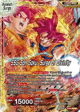 Super Saiyan Son Goku // SSG Son Goku, Surge of Divinity EX09-03 Expansion Rare