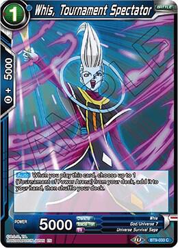 Whis, Tournament Spectator BT9-033 Common