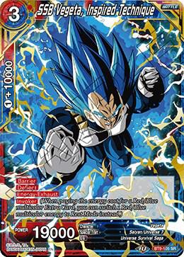 SSB Vegeta, Inspired Technique BT9-105 Super Rare