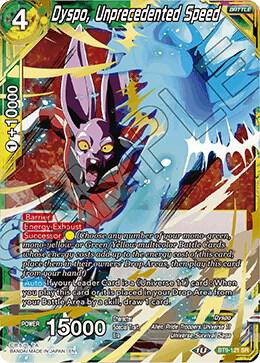 Dyspo, Unprecedented Speed BT9-121 Super Rare