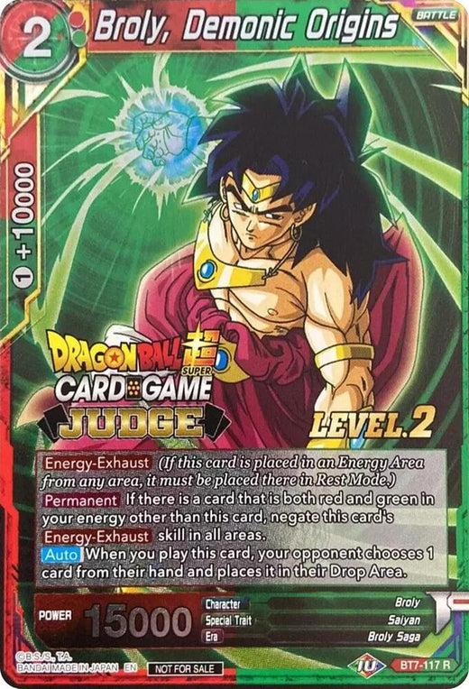 Broly, Demonic Origins (Level 2) BT7-117 Promo