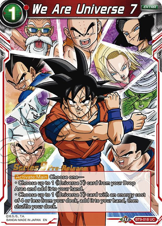 We Are Universe 7 BT9-018 Uncommon