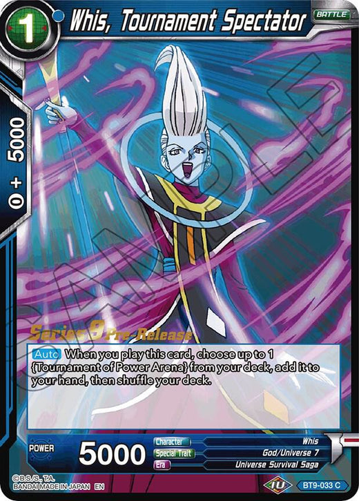 Whis, Tournament Spectator BT9-033 Common