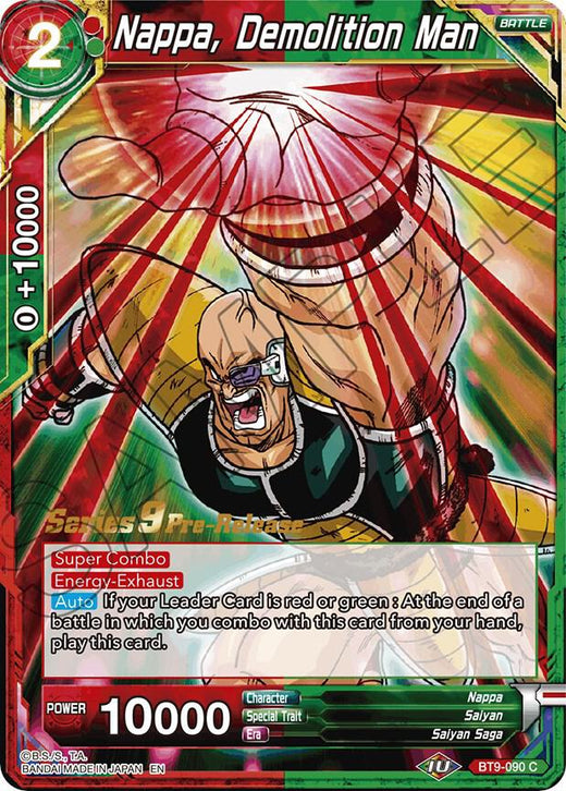 Nappa, Demolition Man BT9-090 Common