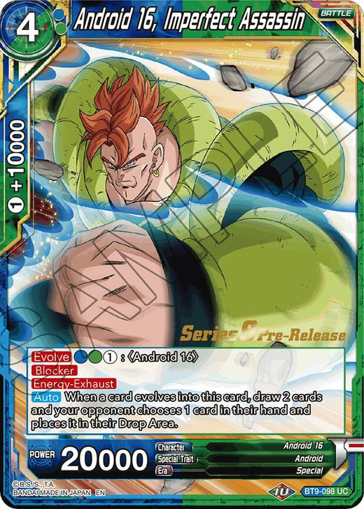Android 16, Imperfect Assassin BT9-098 Uncommon