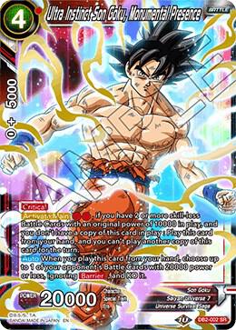 Ultra Instinct Son Goku, Monumental Presence DB2-002 Super Rare