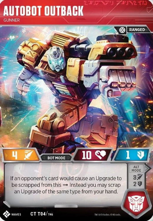 Autobot Outback - Artillero T04 Común