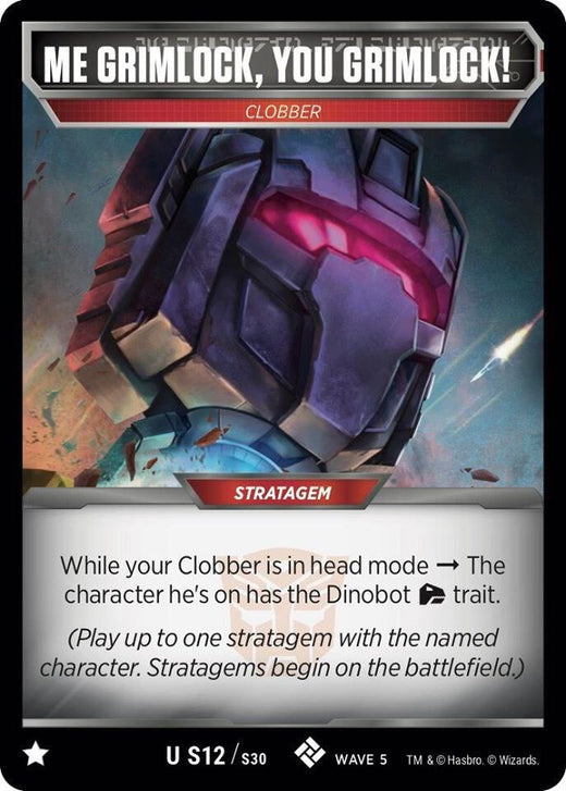 ¡Yo Grimlock, tú Grimlock! S12 Poco común