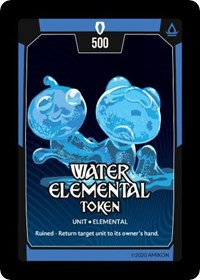 Water Elemental Token