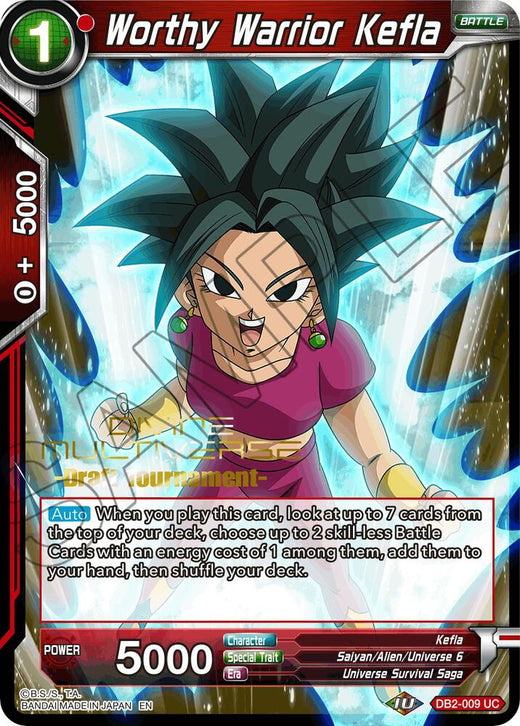 Worthy Warrior Kefla (Divine Multiverse Draft Tournament) DB2-009 Uncommon
