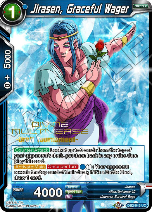 Jirasen, Graceful Wager (Divine Multiverse Draft Tournament) DB2-049 Uncommon