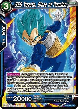 SSB Vegeta, Blaze of Passion BT10-040 Uncommon