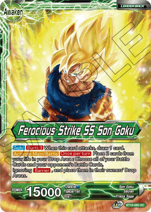 Son Goku // Ferocious Strike SS Son Goku BT10-060 Uncommon