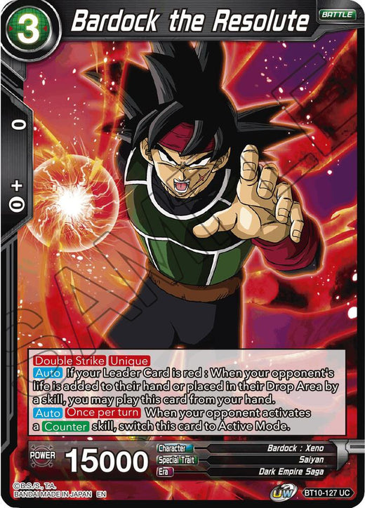 Bardock the Resolute BT10-127 Uncommon