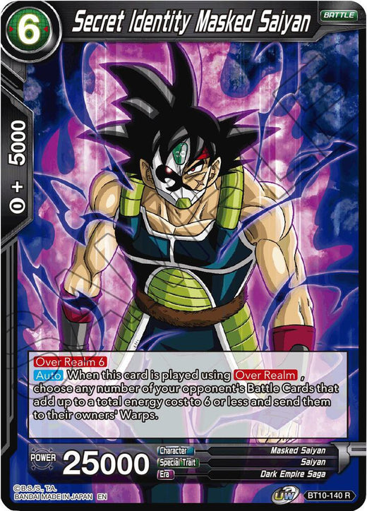 Secret Identity Masked Saiyan BT10-140 Rare