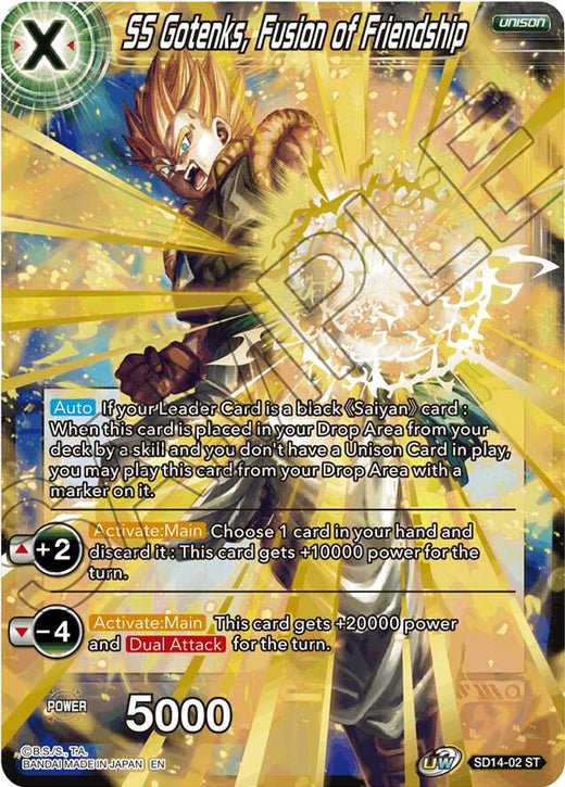 SS Gotenks, Fusion of Friendship SD14-02 Starter Rare