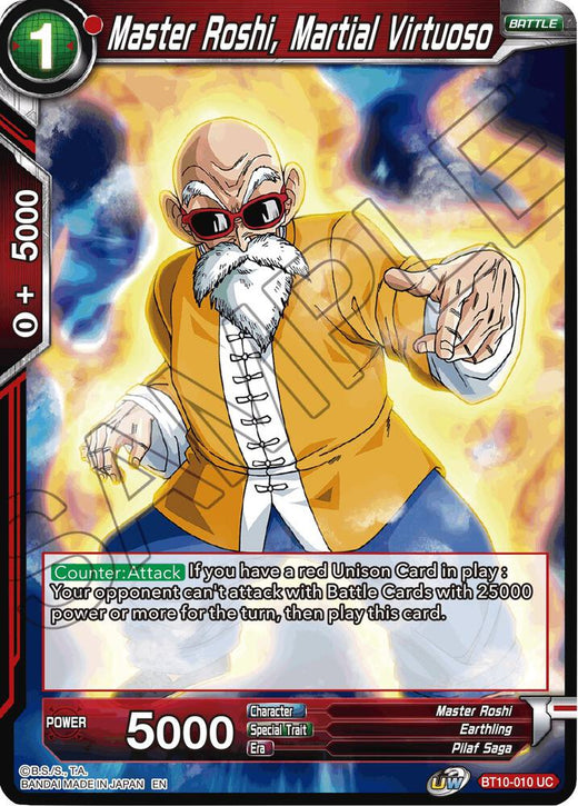 Master Roshi, Martial Virtuoso BT10-010 Uncommon