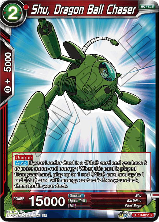 Shu, Dragon Ball Chaser BT10-022 Common