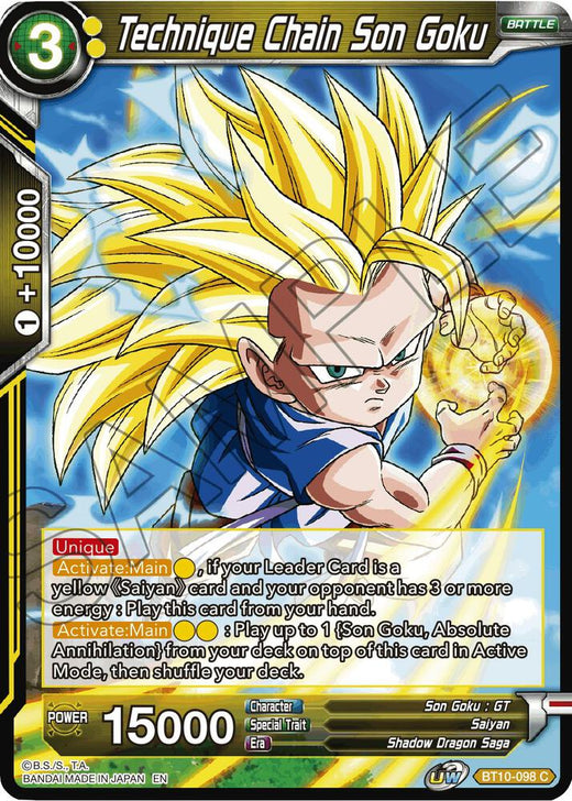 Technique Chain Son Goku BT10-098 Common