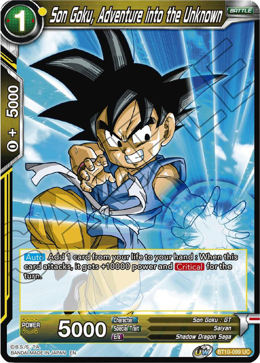 Son Goku, Adventure into the Unknown BT10-099 Uncommon