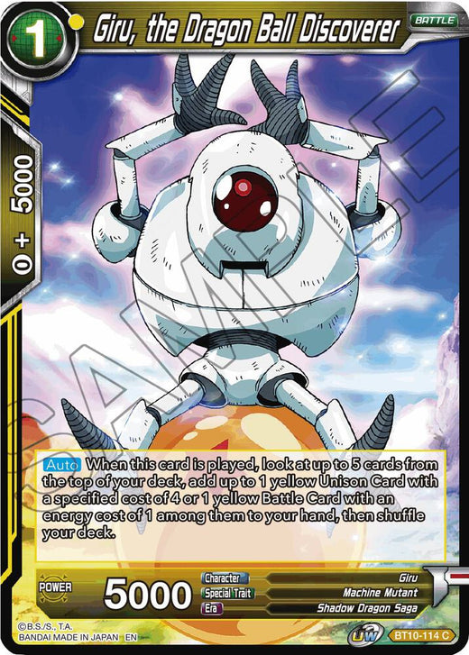 Giru, the Dragon Ball Discoverer BT10-114 Common