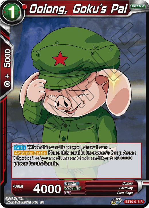 Oolong, Goku's Pal BT10-016 Rare