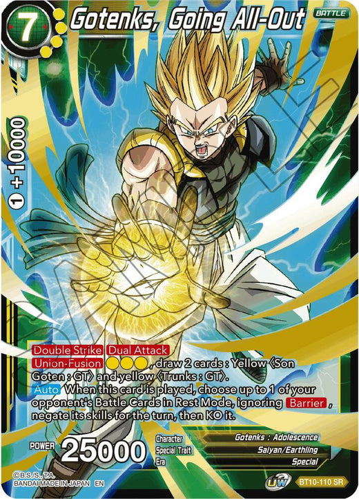 Gotenks, Going All-Out BT10-110 Super Rare