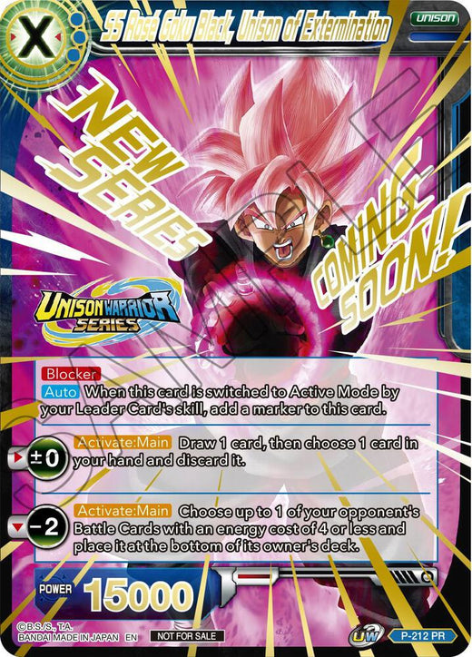 SS Rose Goku Black, Unison of Extermination (Hot Stamped) P-212 Promo