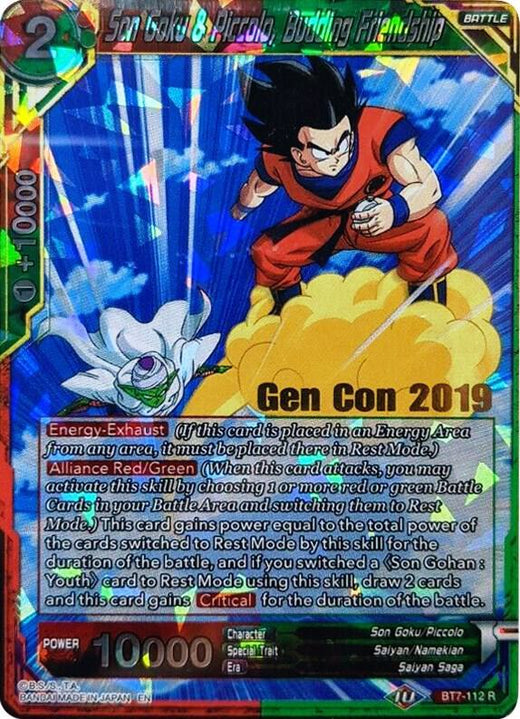 Son Goku & Piccolo, Budding Friendship (Gen Con 2019) BT7-112_PR Promo