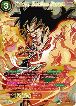 Yamcha, Merciless Barrage (SPR) BT10-008 Special Rare