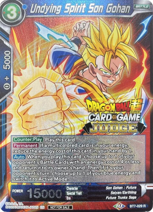 Undying Spirit Son Gohan BT7-029 Promo