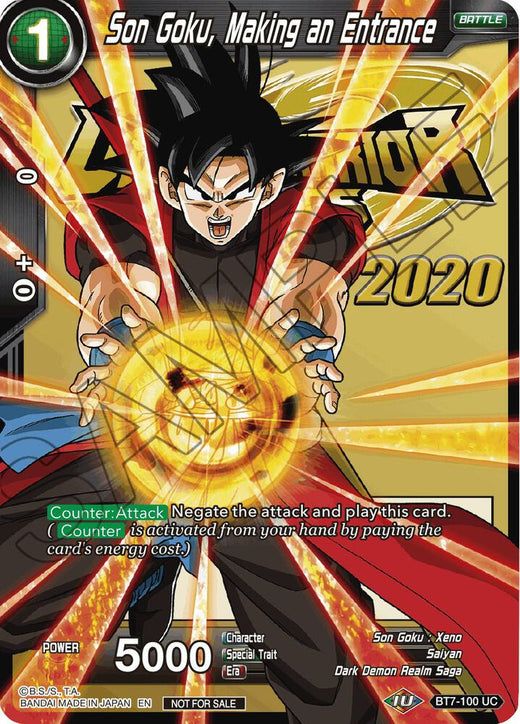 Son Goku, Making an Entrance BT7-100 Promo