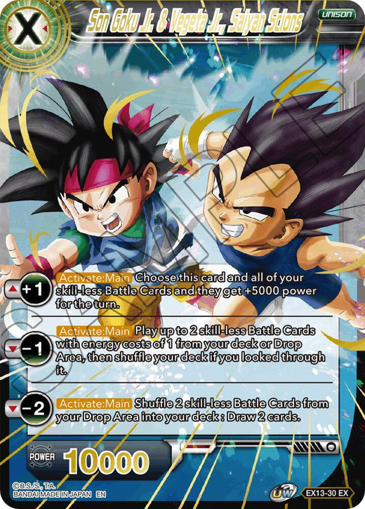 Son Goku Jr. & Vegeta Jr., Saiyan Scions EX13-30 Expansion Rare