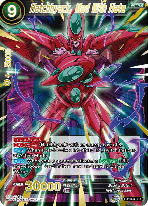 Hatchhyack, Mad With Hate EX13-33 Expansion Rare
