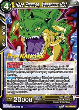 Haze Shenron, Venomous Mist BT10-117 Rare