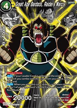 Great Ape Bardock, Raider's Warcry (Alternate Art) DB1-061 Super Rare