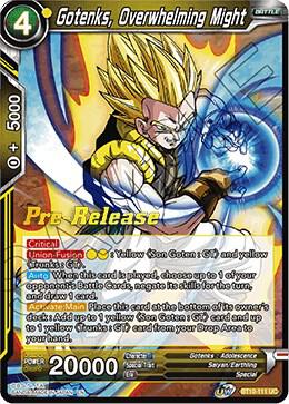 Gotenks, Overwhelming Might BT10-111 Uncommon