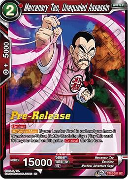 Mercenary Tao, Unequaled Assassin BT10-027 Uncommon